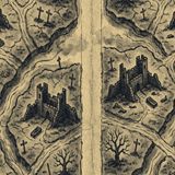 Ausschnitt der gezeichneten Karte von Shadowmarsh